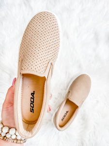 ALWAYS HERE FOR THE FUN SNEAKERS - TAUPE-[option4]-The Lovely Lola Boutique-Womens-Clothes