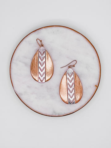 LOVE THE ATTENTION CHEVRON EARRINGS-[option4]-The Lovely Lola Boutique-Womens-Clothes