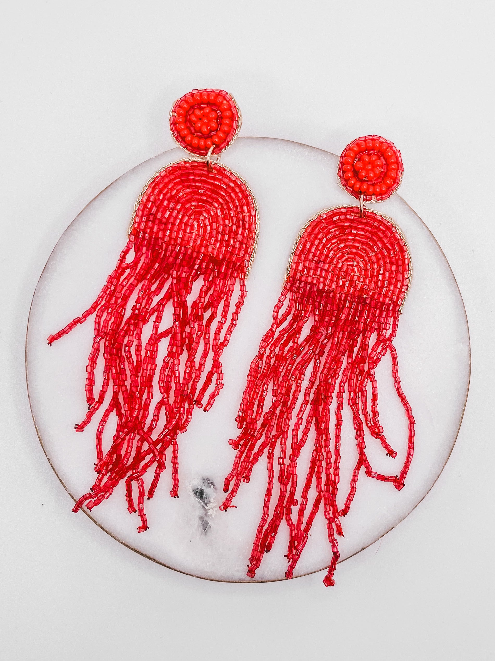 Paparazzi Earring ~ Tightrope Tassel - Red – Paparazzi Jewelry | Online  Store | DebsJewelryShop.com