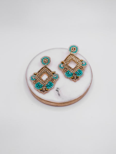 TREASURE JEWELS x LOVELY LOLA: WINNING THE RACE BEADED EARRINGS-[option4]-The Lovely Lola Boutique-Womens-Clothes