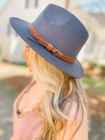 MAKE YOUR POINT WIDE BRIM HAT - GREY-[option4]-The Lovely Lola Boutique-Womens-Clothes