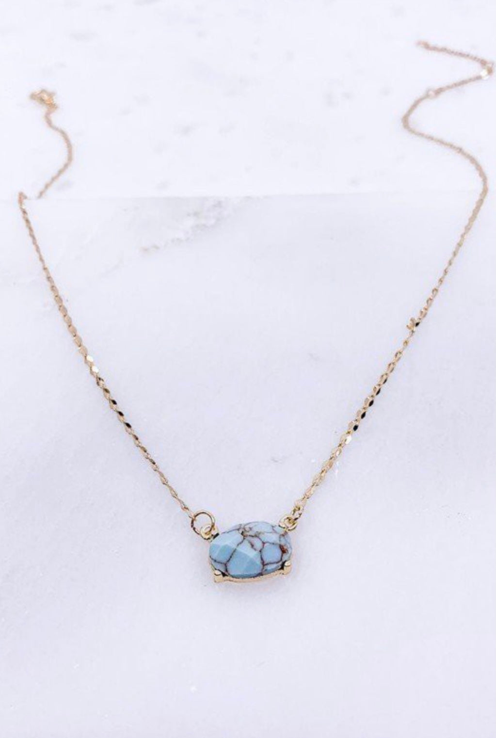 Dainty Turquoise Heart Necklace | Mine