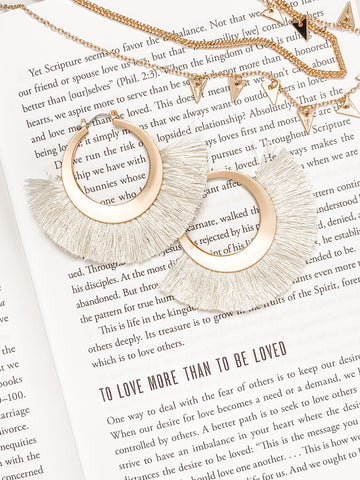 BEST DAY OF YOUR LIFE FRINGE STATEMENT EARRINGS-[option4]-The Lovely Lola Boutique-Womens-Clothes