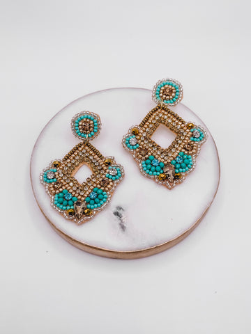TREASURE JEWELS x LOVELY LOLA: WINNING THE RACE BEADED EARRINGS-[option4]-The Lovely Lola Boutique-Womens-Clothes